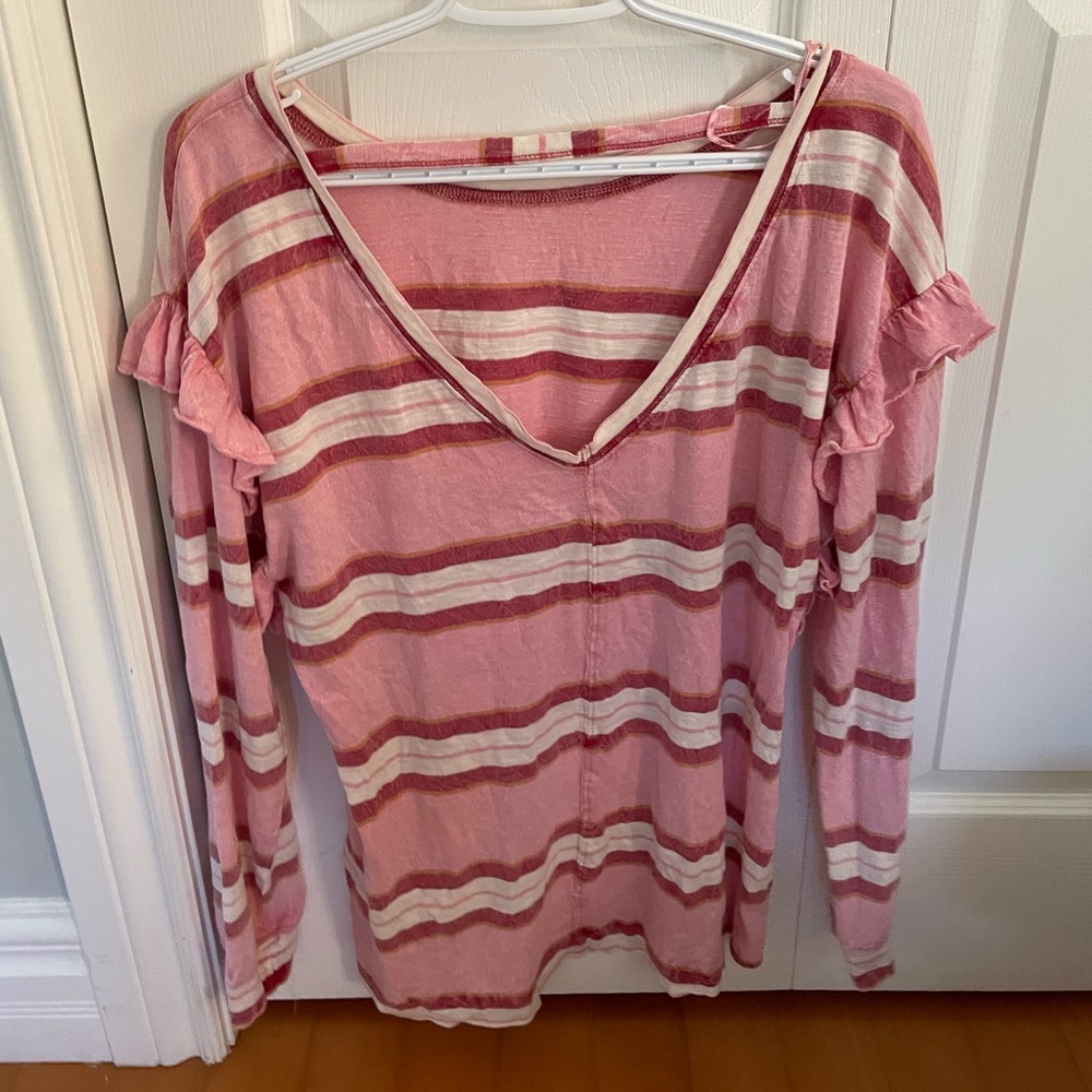 Anthropologie Pilcro Ruffled Open-Back Top - Picture 6 of 6